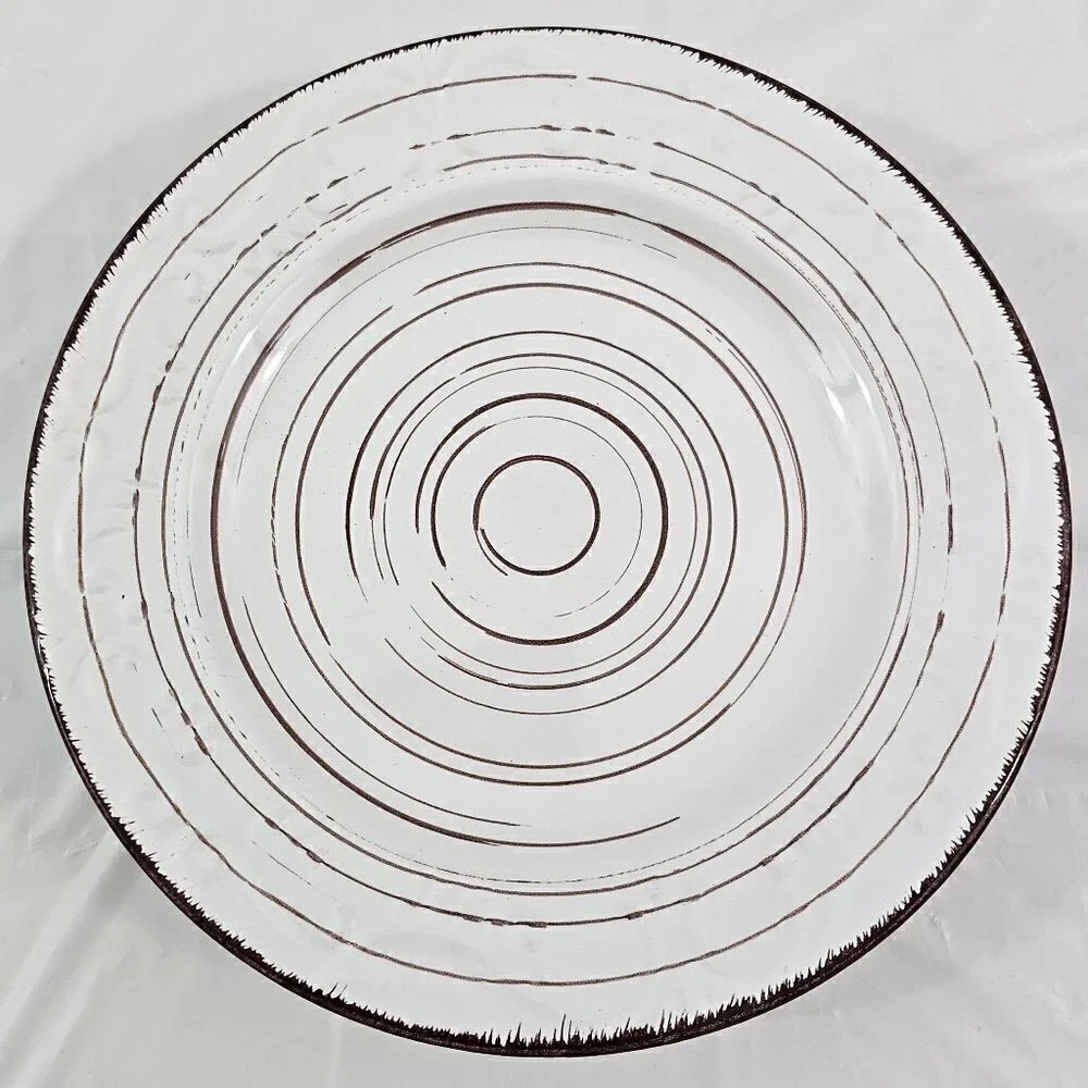 Pfaltzgraff Trellis White 8” Stoneware Salad Luncheon Plates – Set of 3